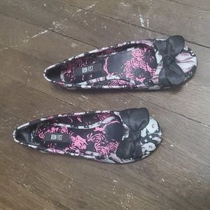 Like New Iron Fist white rabbit flats